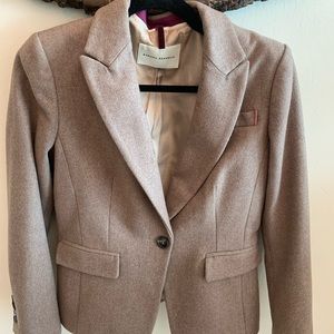Banana Republic beige wool work blazer jacket